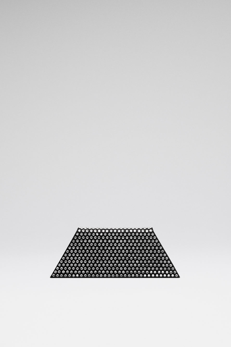 Superamini Yigit Clutch Black Satin And White Crystals