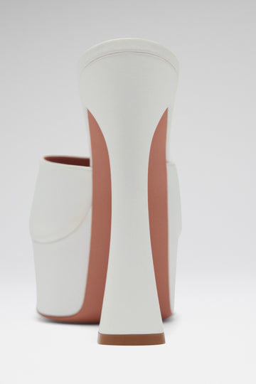 Dalida Plateau Slipper White Nappa