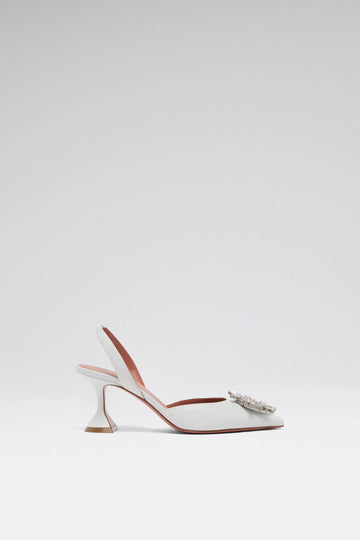 Begum Sling 70 White Nappa