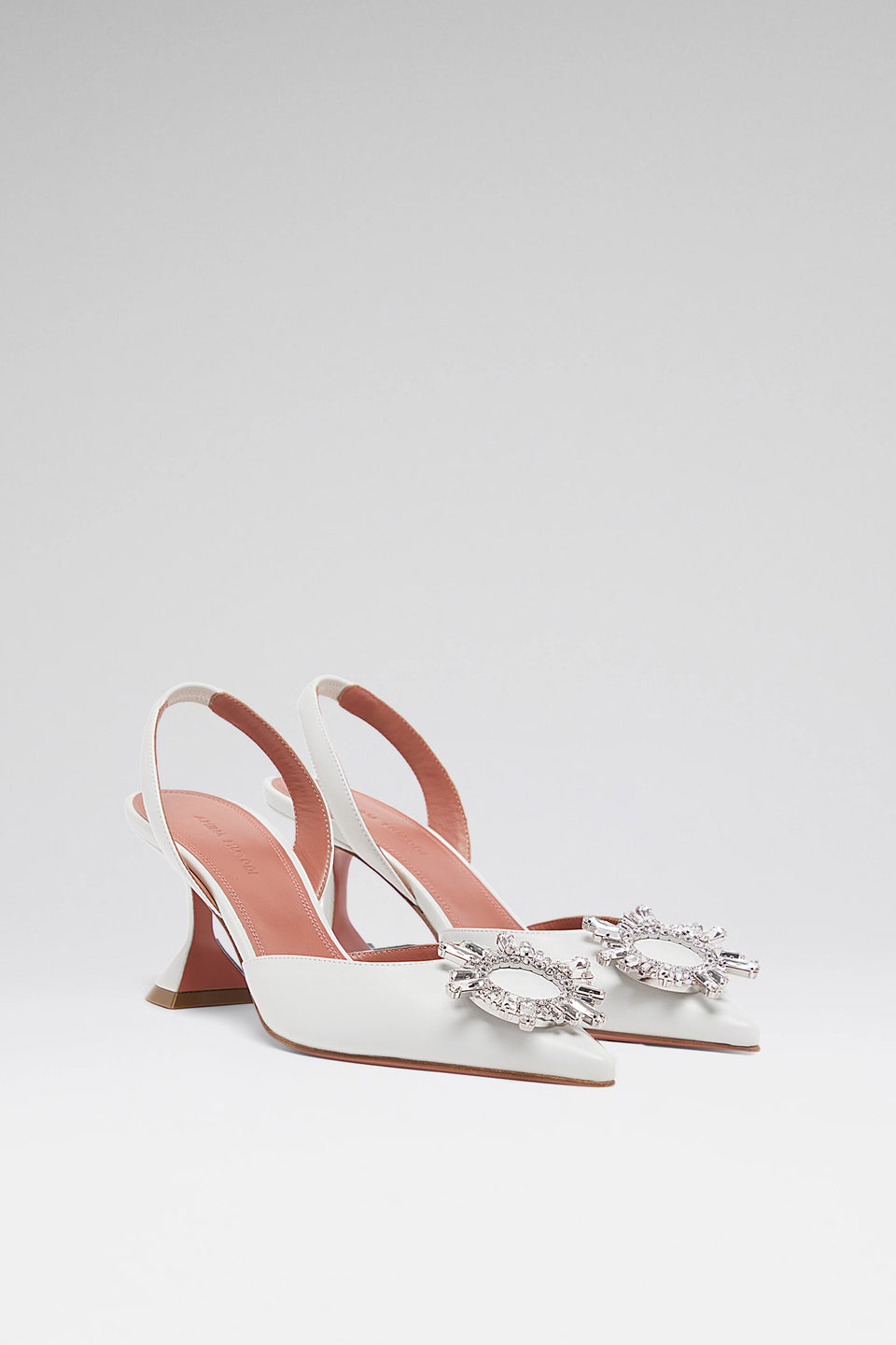 Begum Sling 70 White Nappa