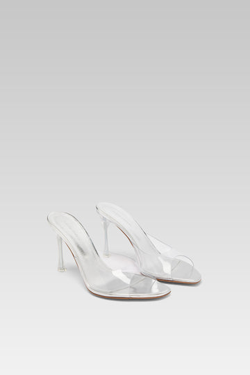 Alexa 95 luxury transparent pvc glass slippers