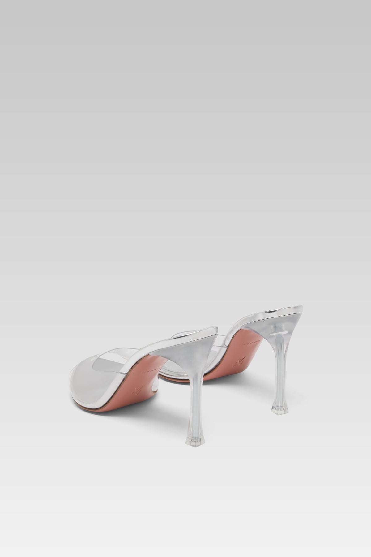 Alexa Glass 95 Transparent Pvc Slippers | Amina Muaddi Luxury Shoes