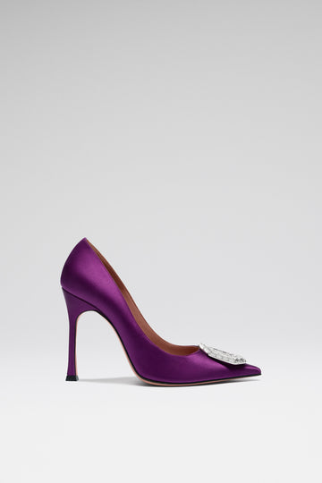 Camelia Pump 105 Amethyst Satin
