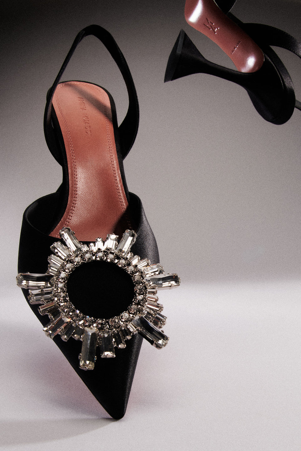 Begum Sling Black Satin
