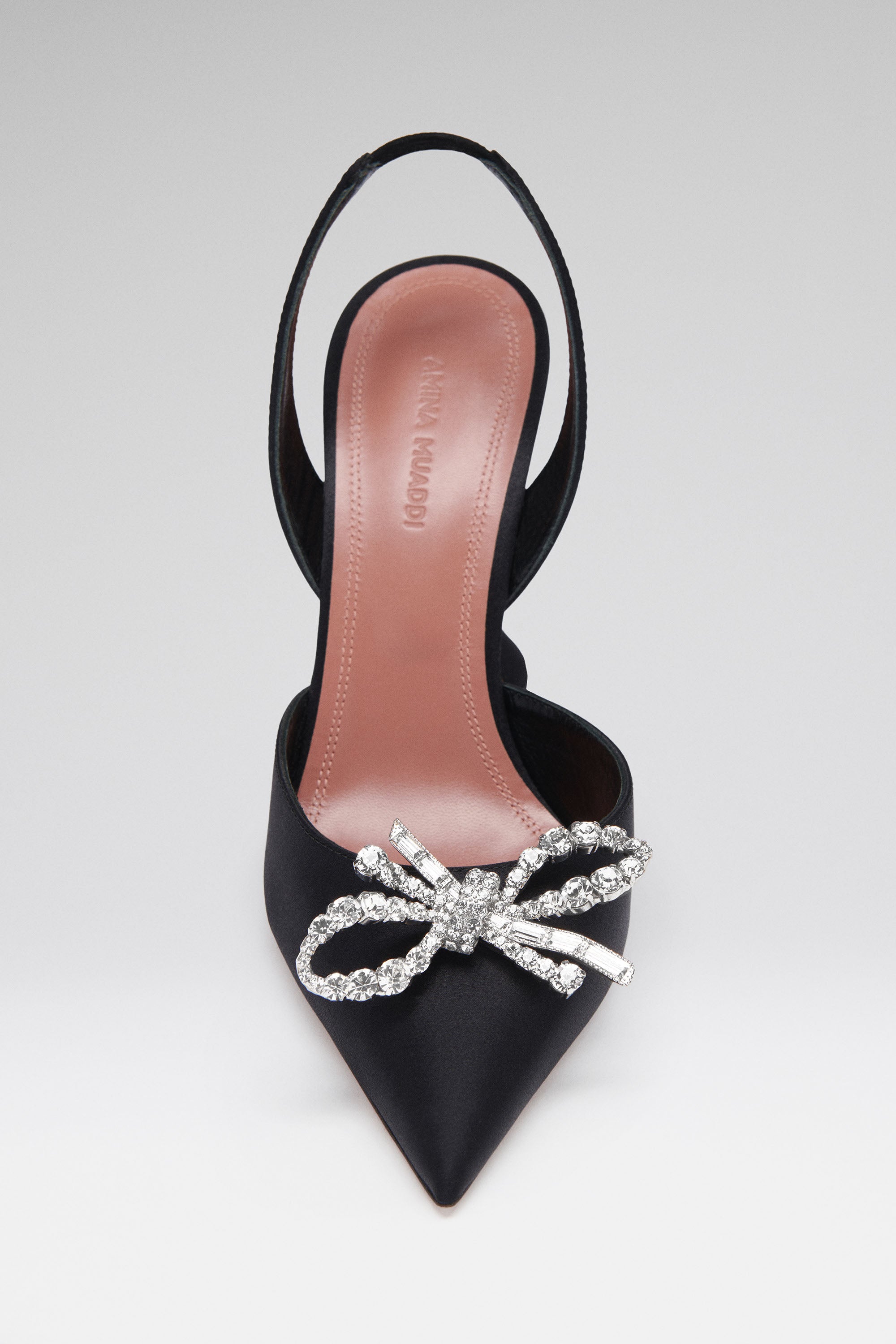 シューズ・サンダルその他 AMINA MUADDI Woman Pumps Black ROSIESLING SATINBLACK Rosie satin slingback pumps in black - Amina Muaddi | Mytheresa