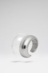 Gemini Cuffs Silver Metal And Plexiglass Base