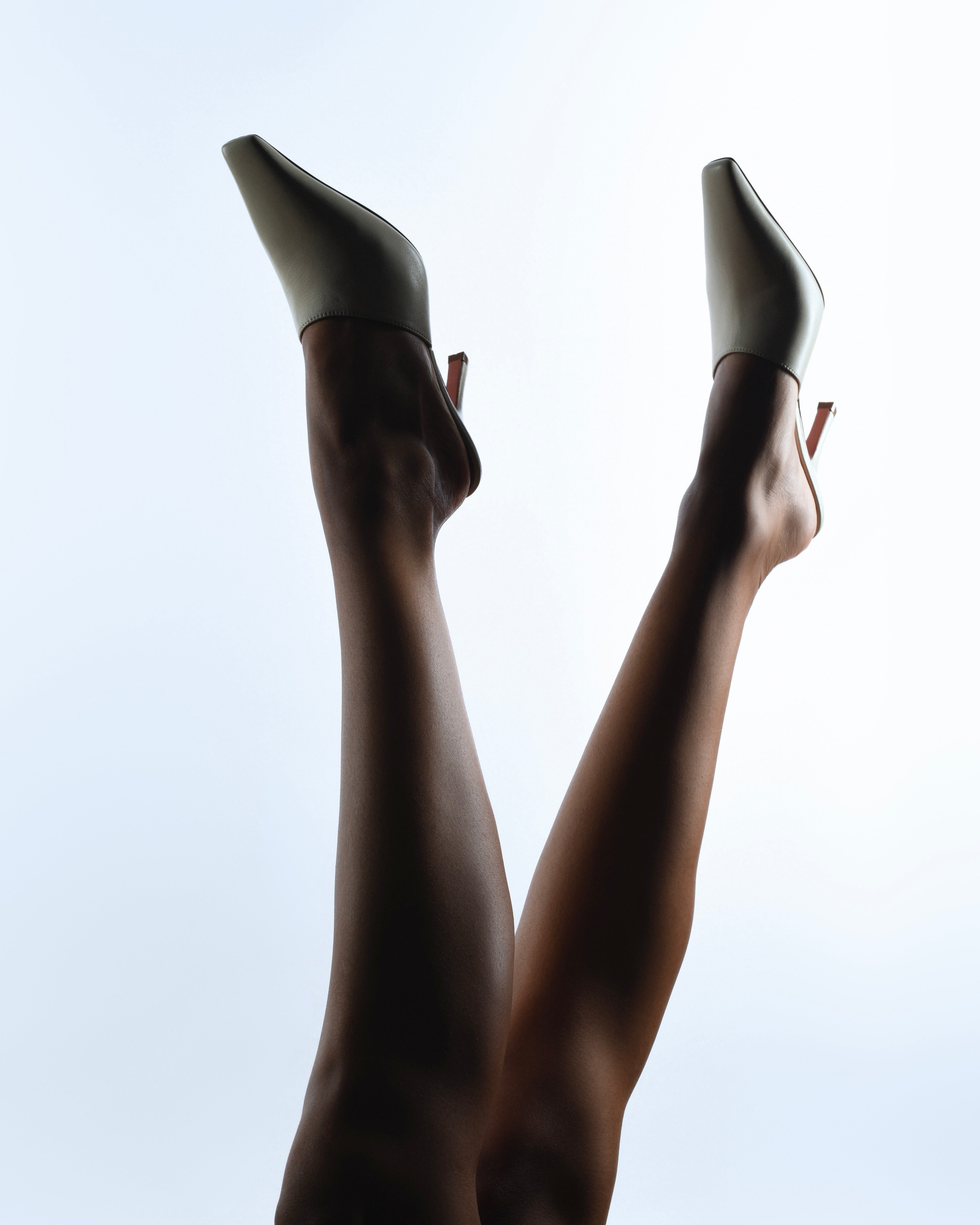 Jamie 80 Almond Nappa Mules | Amina Muaddi Luxury Shoes For Women