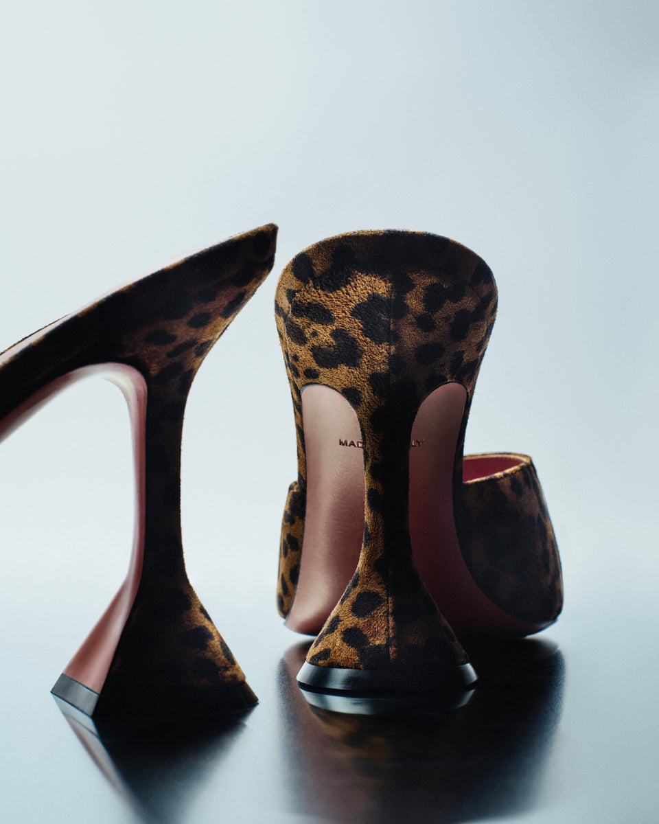 Lupita Slipper 95 Leopard Printed Suede