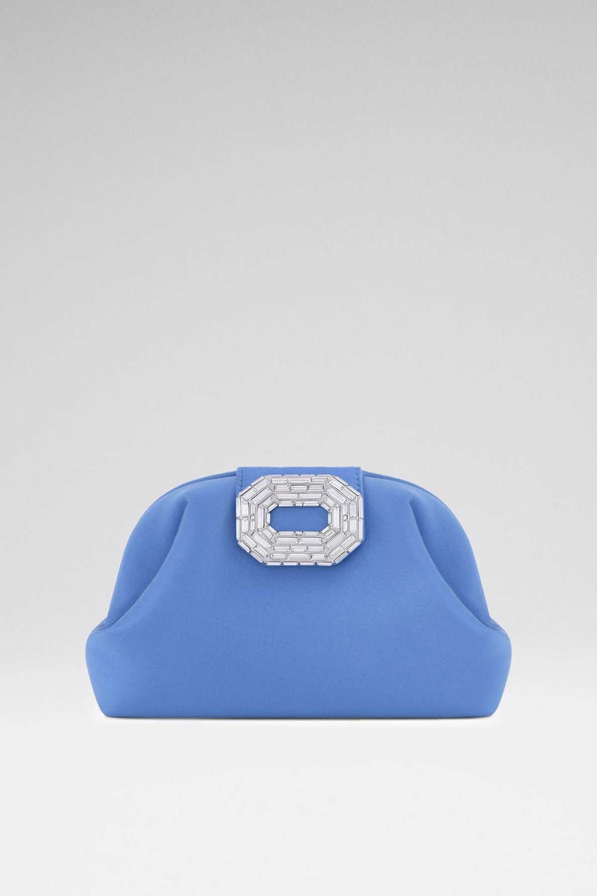 Camelia Clutch Sapphire Satin