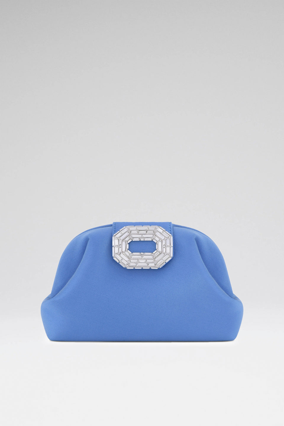 Camelia Clutch Sapphire Satin