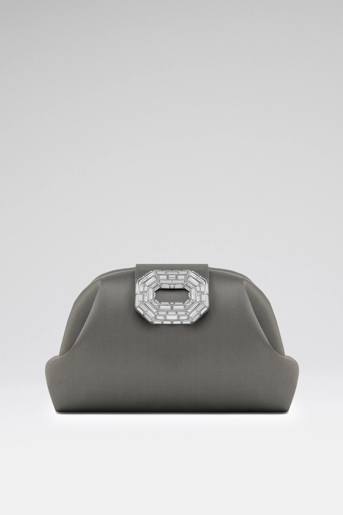 Camelia luxury grey satin bag for women