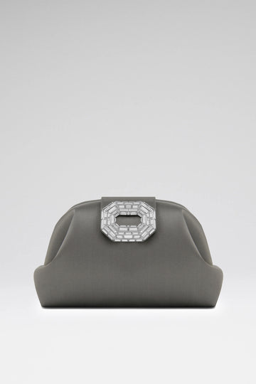Camelia luxury grey satin bag for women