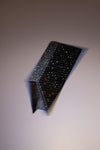 Superamini Yigit Clutch Dark Blue Denim And Jet Black Crystals