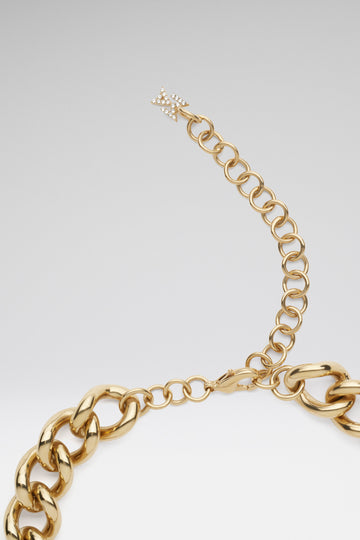 Matthew Choker White Crystals And Gold Antique Base