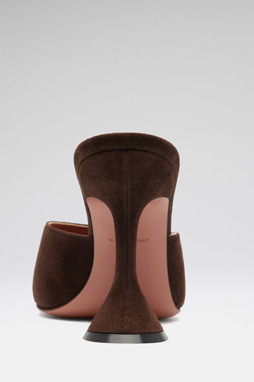 Lupita Slipper 95 Dark Brown Suede