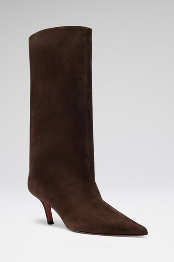 Fiona Boot 60 Dark Brown Suede