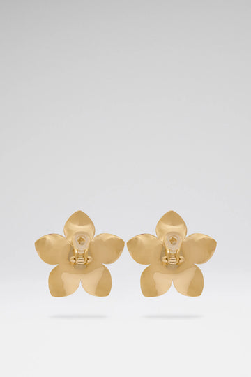 Vittoria Earring Green/Yellow Enamel Flower