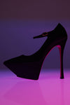 Yigit Pump 150 Black Satin