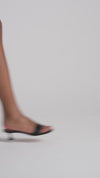 Andreea Slipper 45 Black Satin