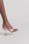 Shiona Slipper Print Snake Natural  