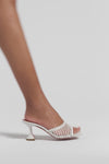 Lupita Net Slipper 70 White Raffia