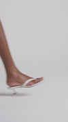 Juliette Thong 45 Slipper White Nappa