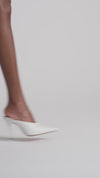 Felicia Mule 100 White Nappa