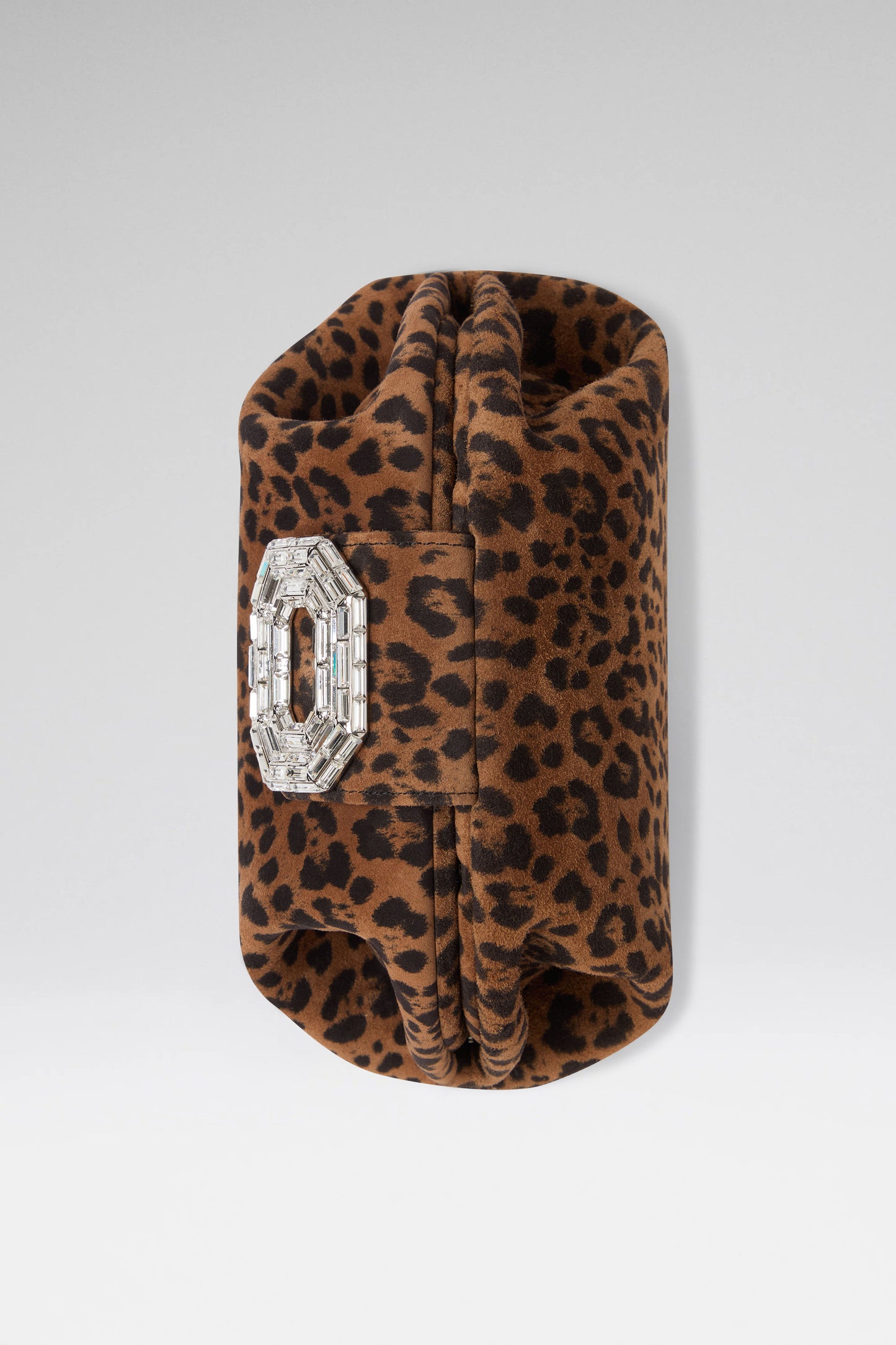 Camelia Clutch Leopard Suede