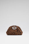Camelia Micro Clutch Leopard Printed Suede