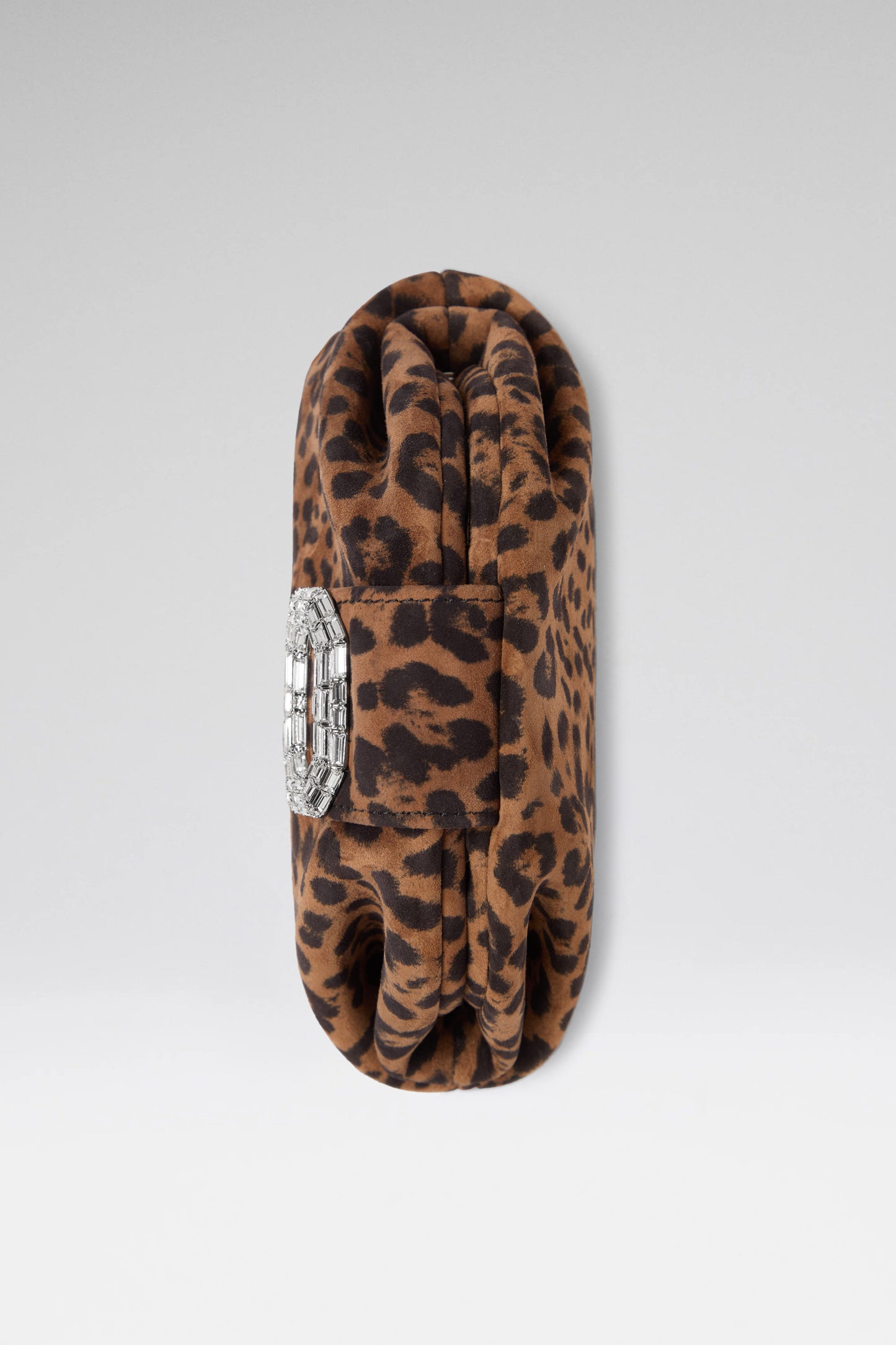 Camelia Micro Clutch Leopard Printed Suede