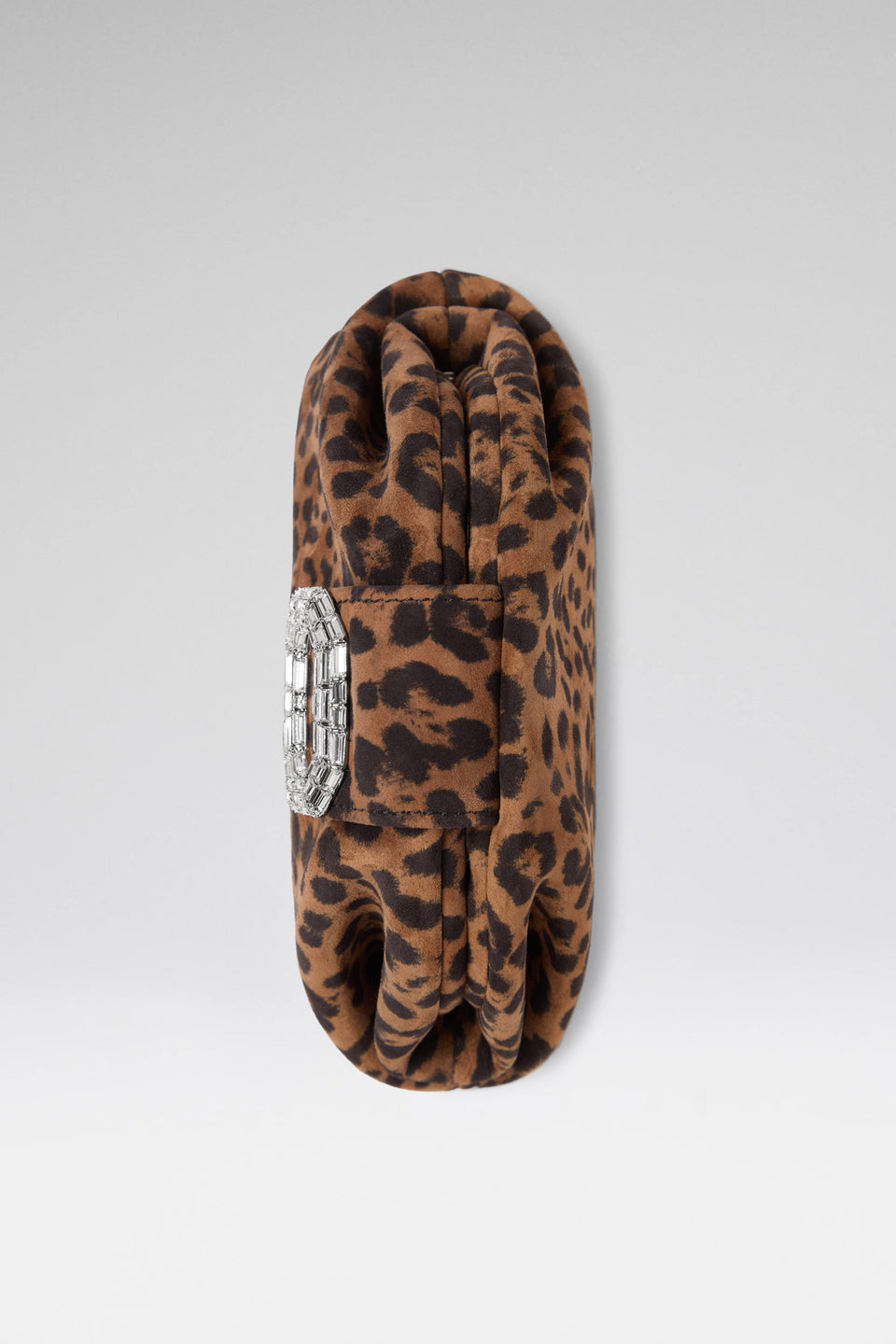 Camelia Micro Clutch Leopard Printed Suede