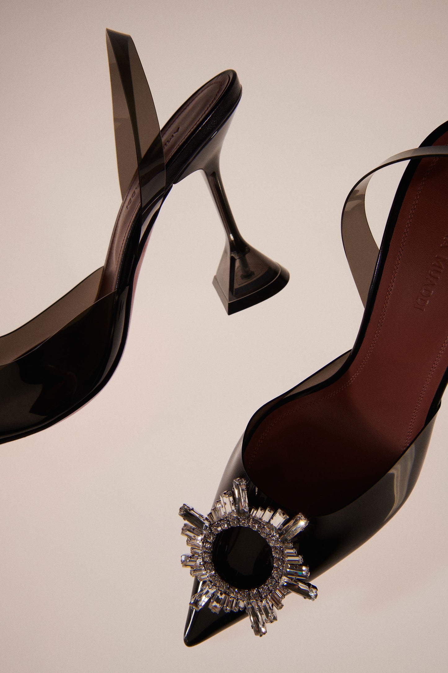 Begum Glass Sling Black Pvc