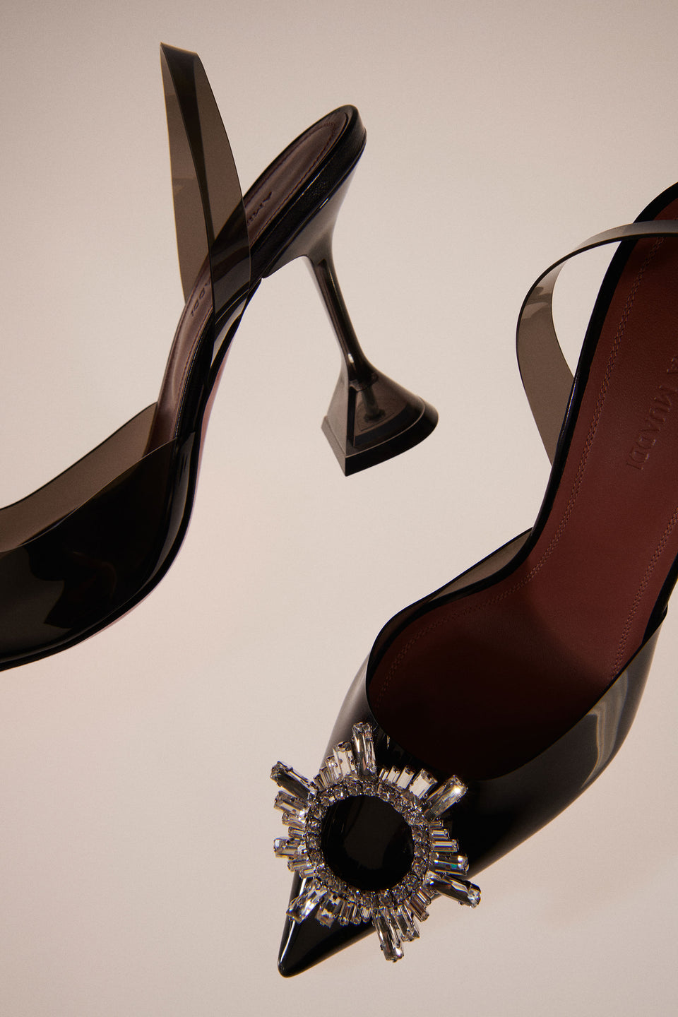 Begum Glass Sling Black Pvc