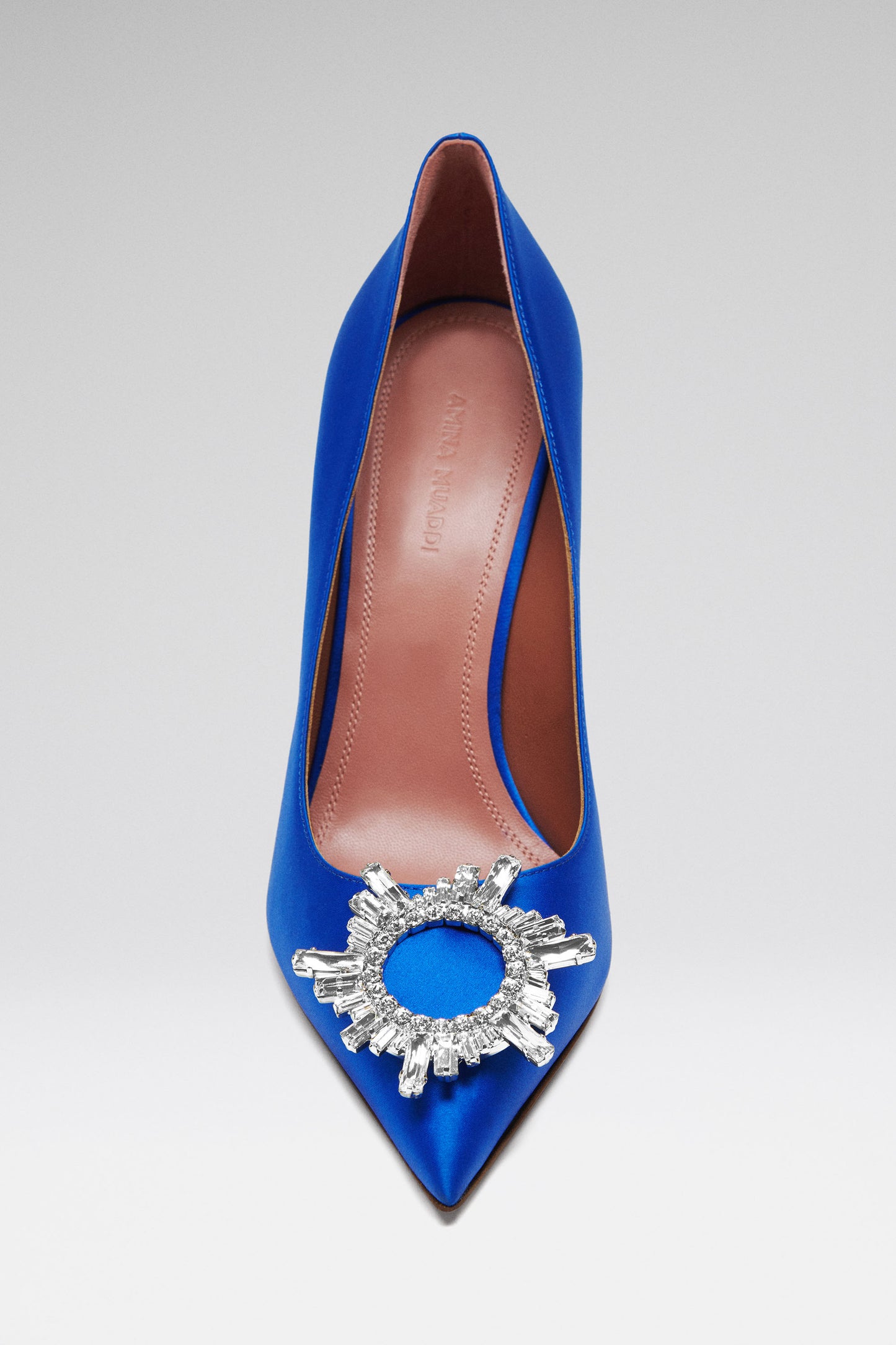 Begum Pump Electric Blue Satin