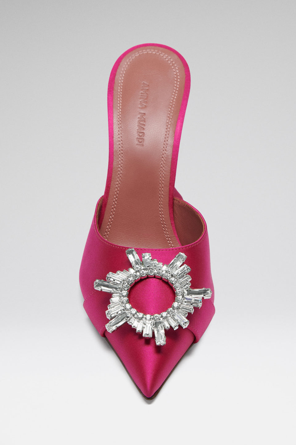 Begum Mule Ruby Satin