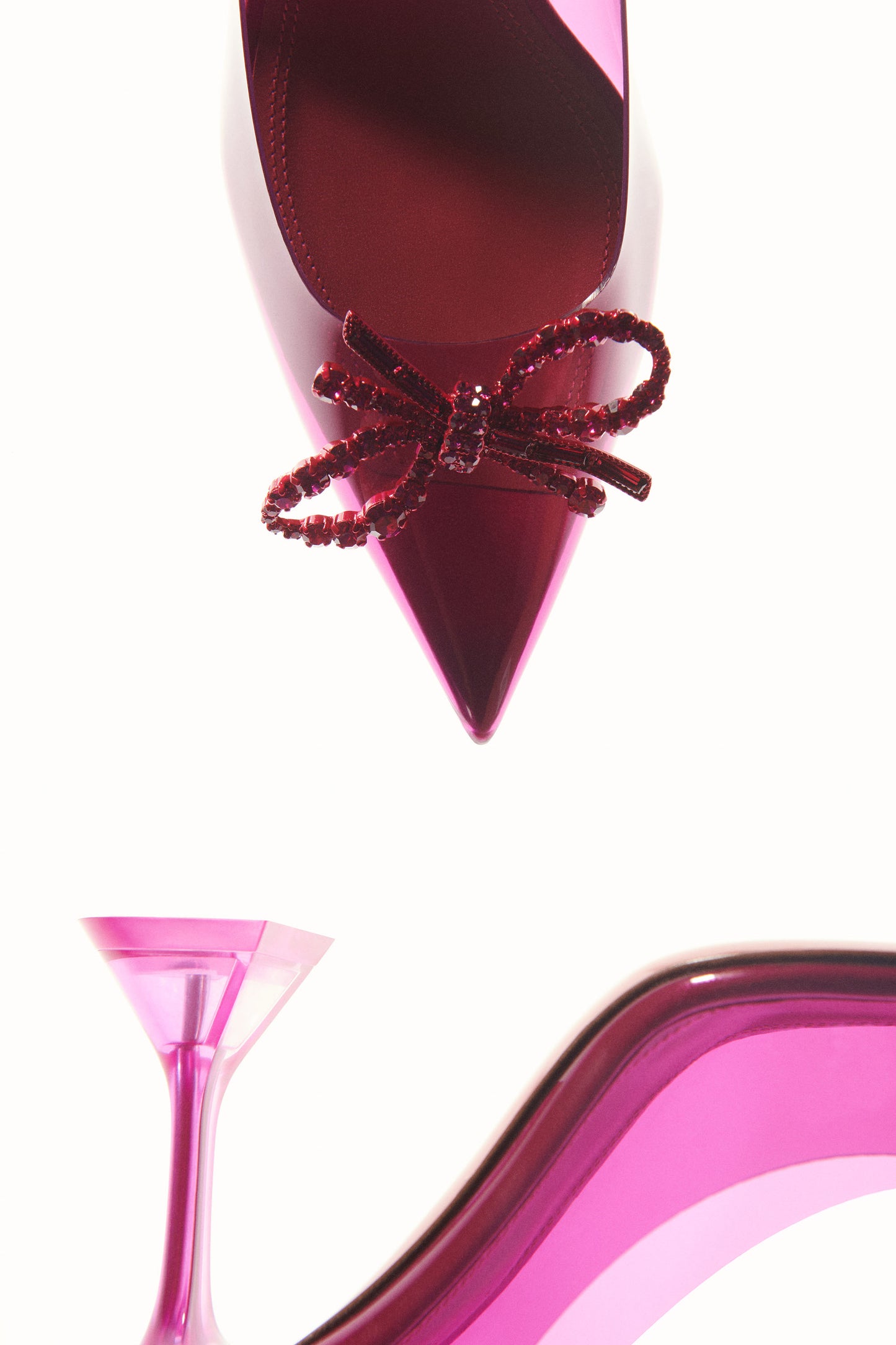 Rosie Glass Pump Magenta Pvc