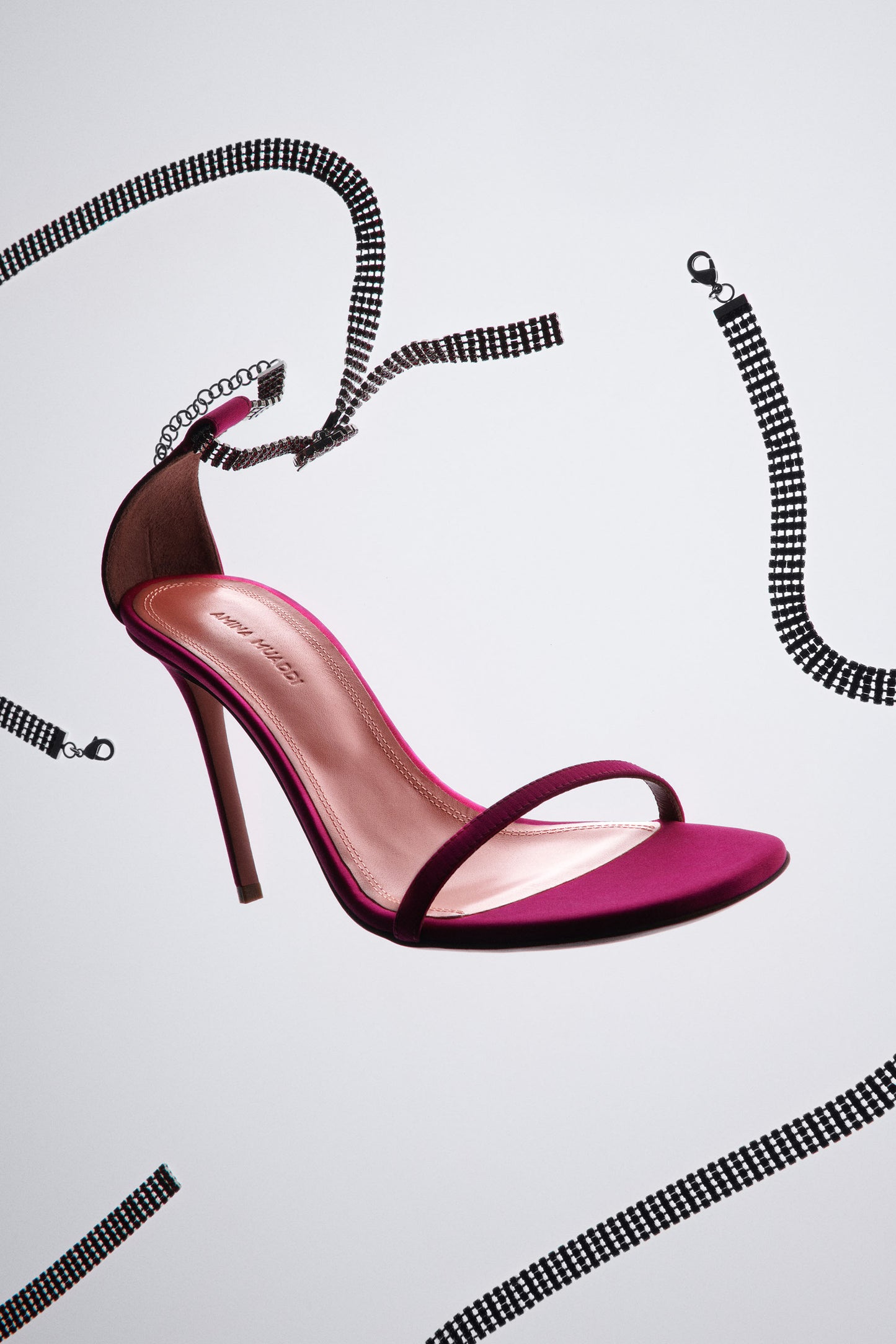 Giorgia Crystal Sandal Ruby Satin And Crystals