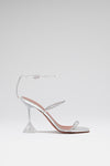 Gilda Glass Sandal 95 Transparent Pvc And White Crystals